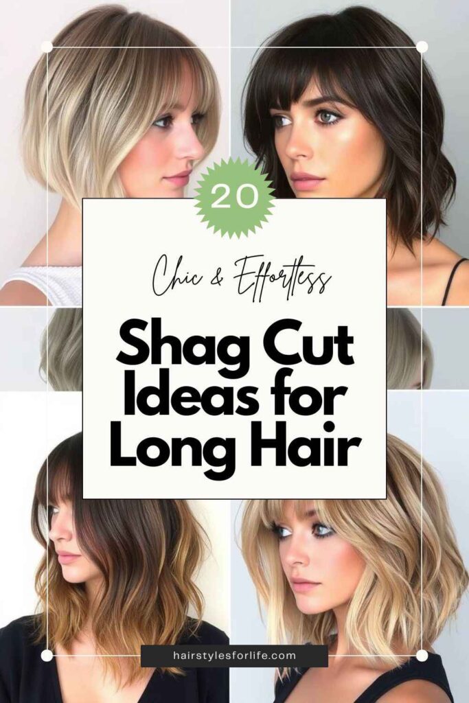 Shag Cut Ideas for Long Hair
