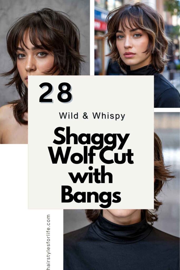 Shaggy Wolf Cut with Bangs