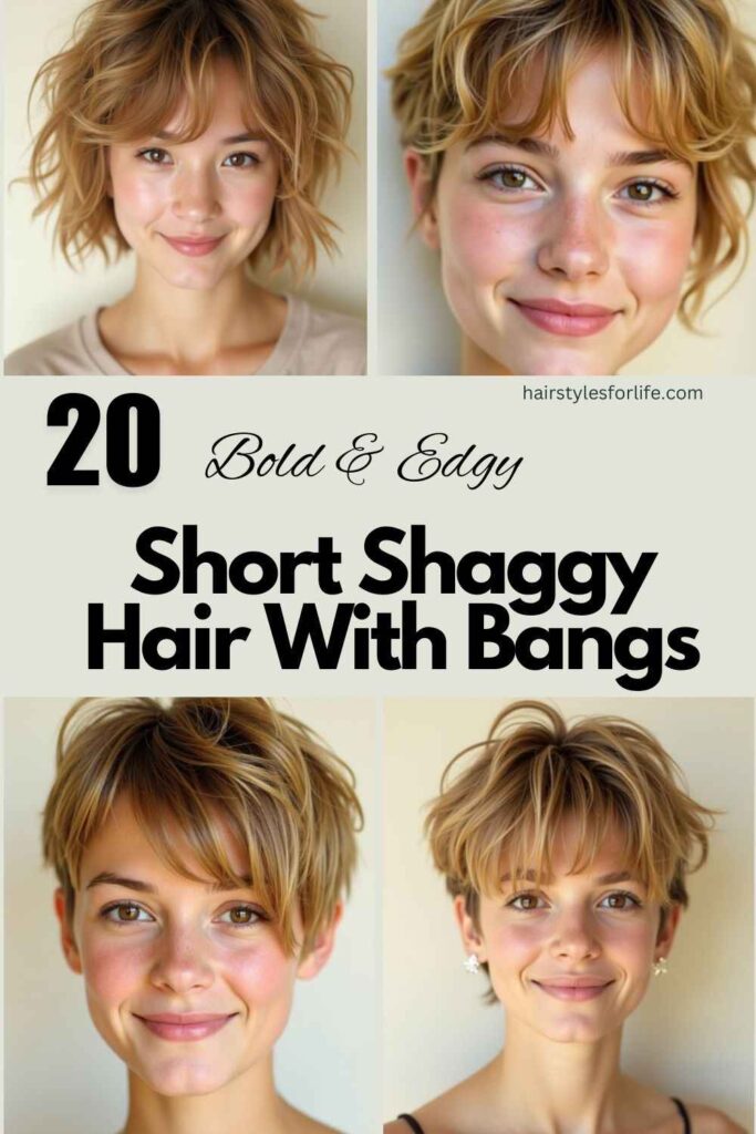 Short Shaggy Hair With Bangs