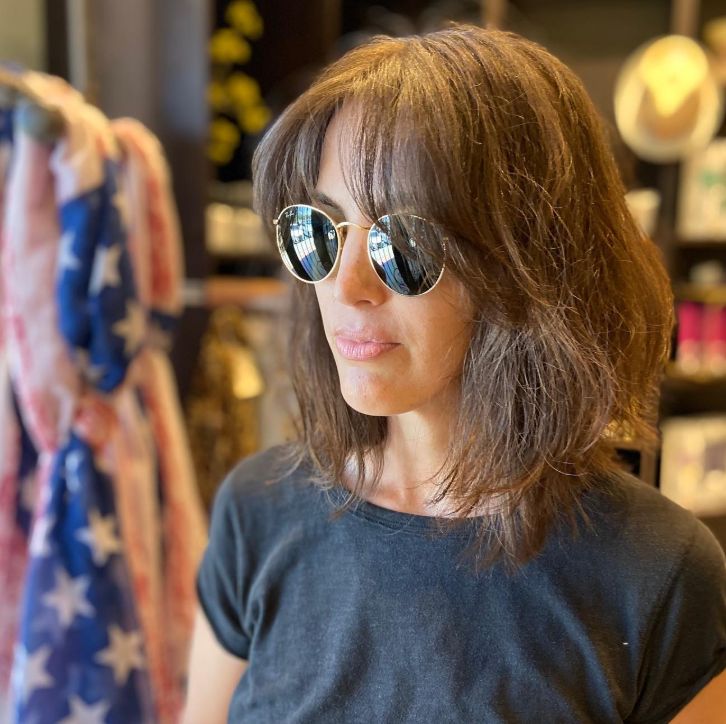 Shoulder-Length Shag with Wispy Layers