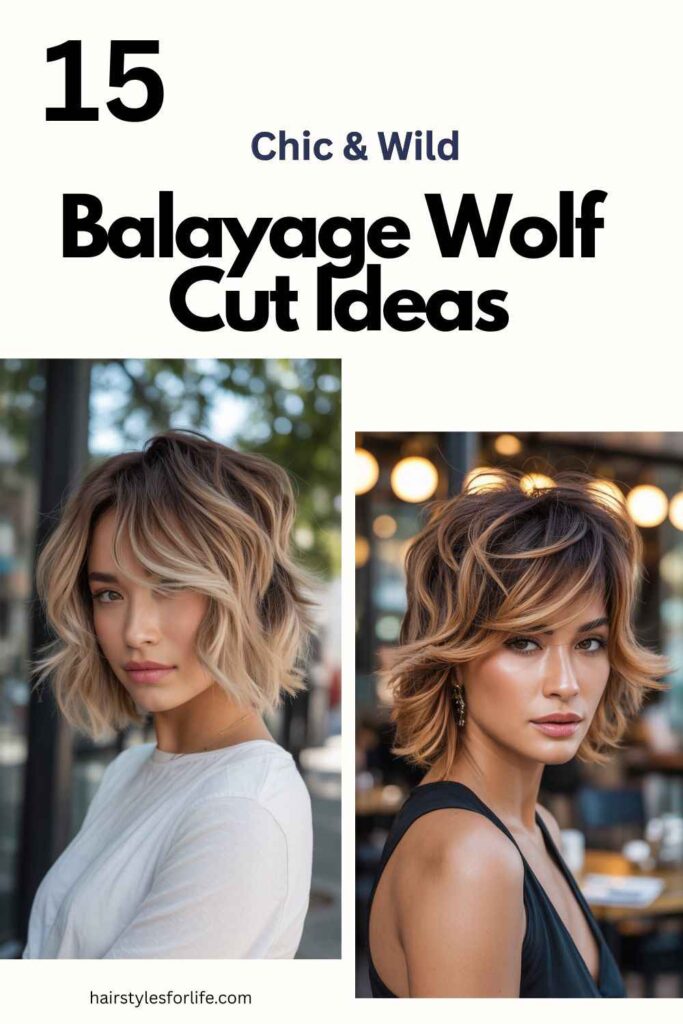 Balayage Wolf Cut Ideas