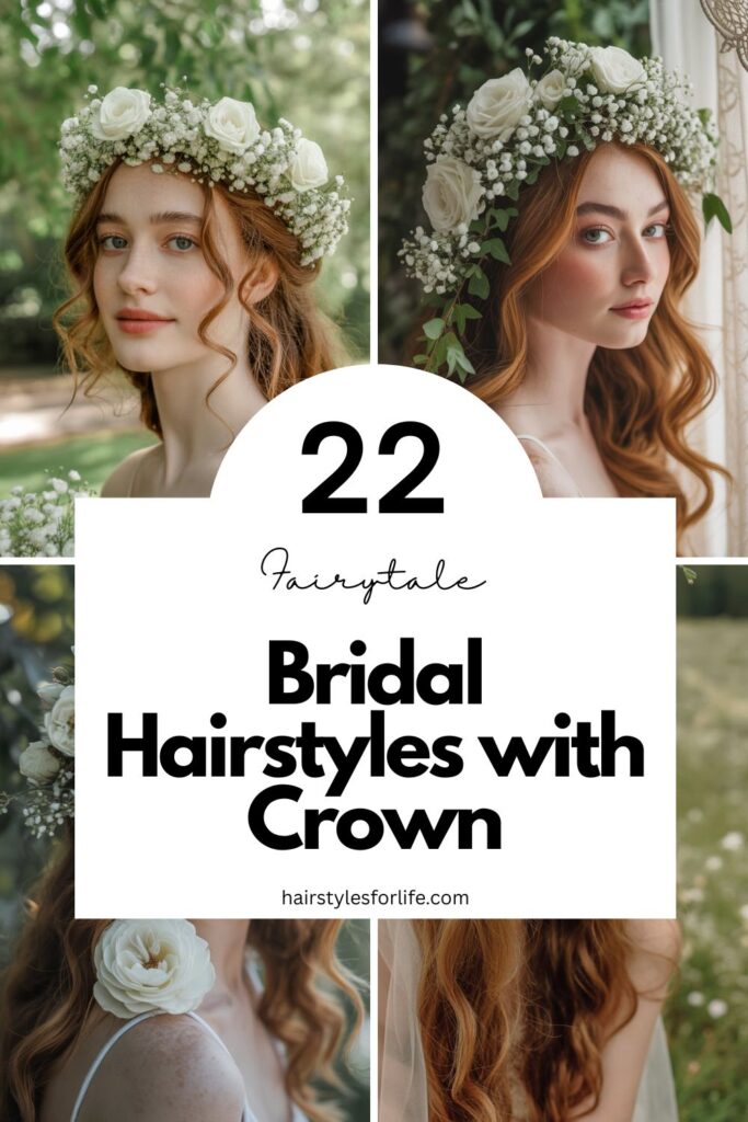 Bridal Hairstyles with Crown