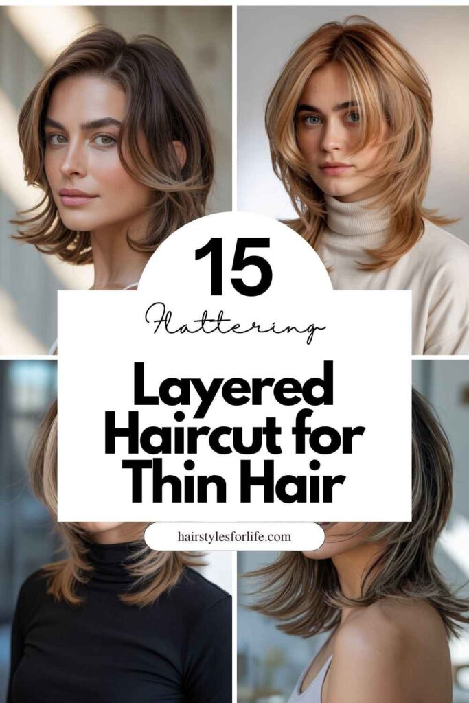 Layered Haircut for Thin Hair