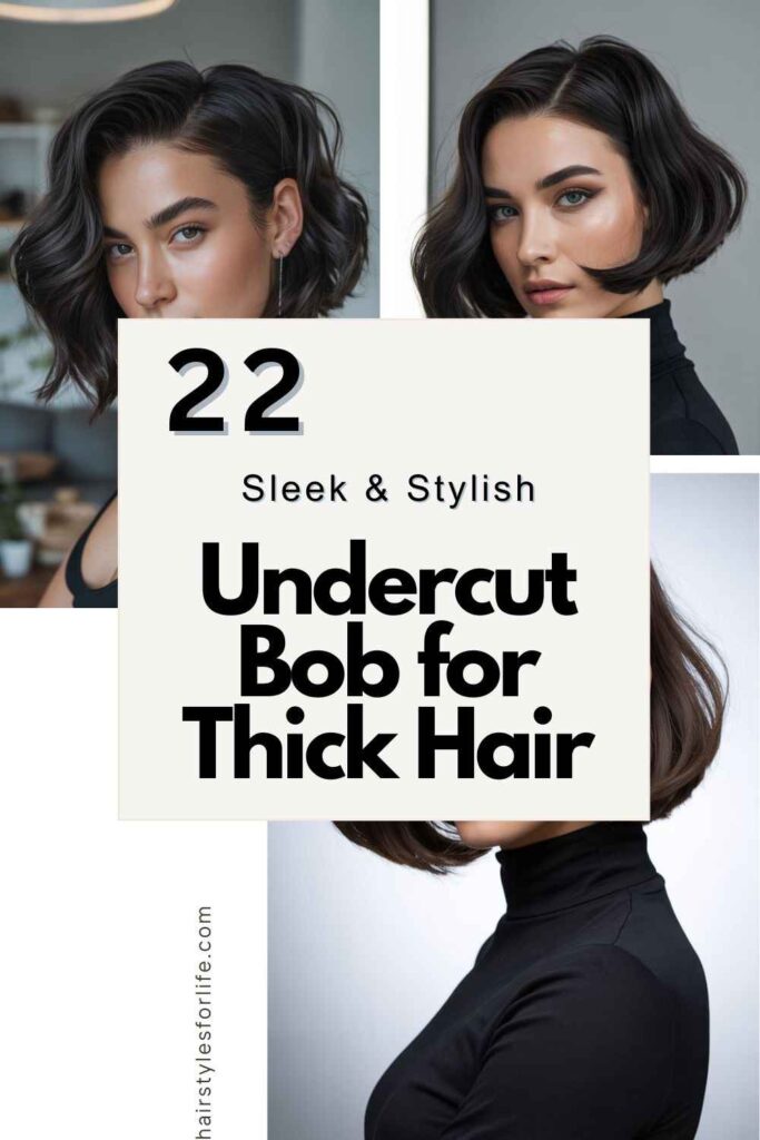 Undercut Bob for Thick Hair