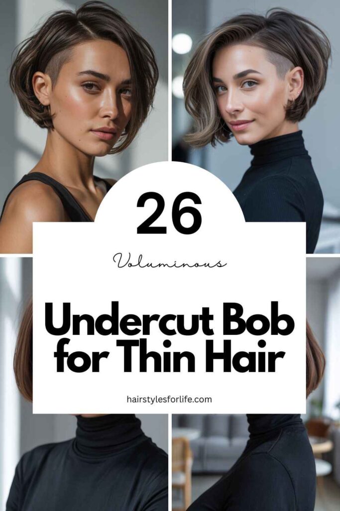 Undercut Bob for Thin Hair