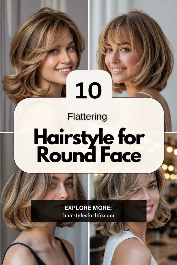 Hairstyle for Round Face