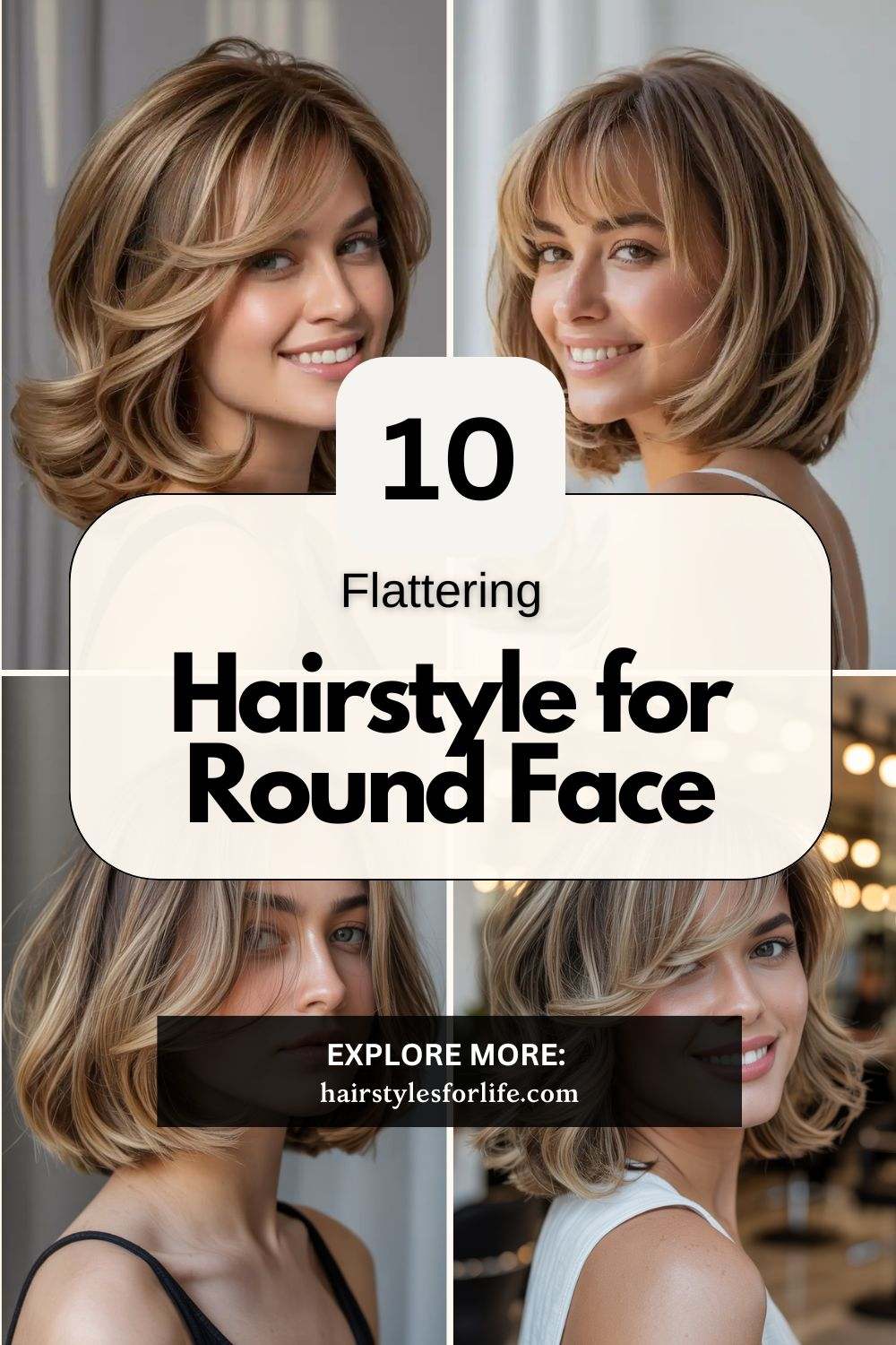 Hairstyle for Round Face