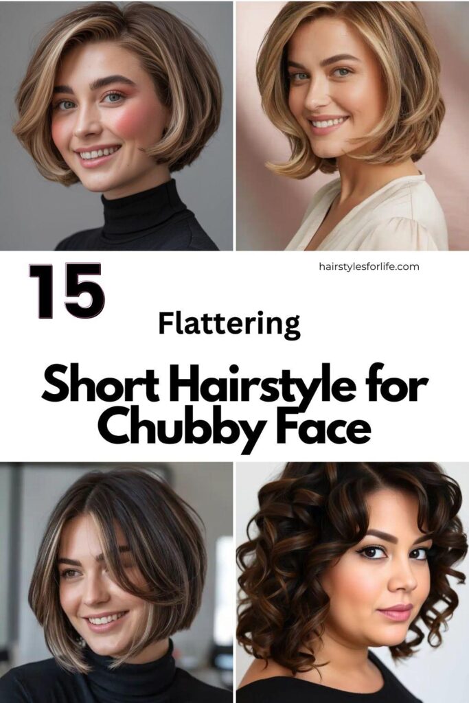 Short Hairstyle for Chubby Face
