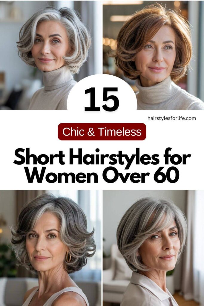 Short Hairstyles for Women Over 60