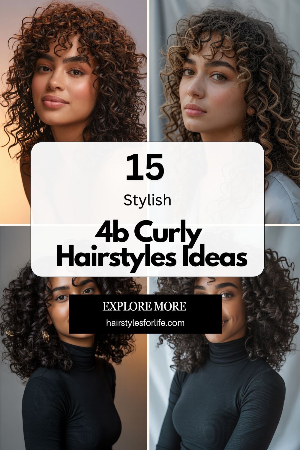 4B Curly Hairstyles