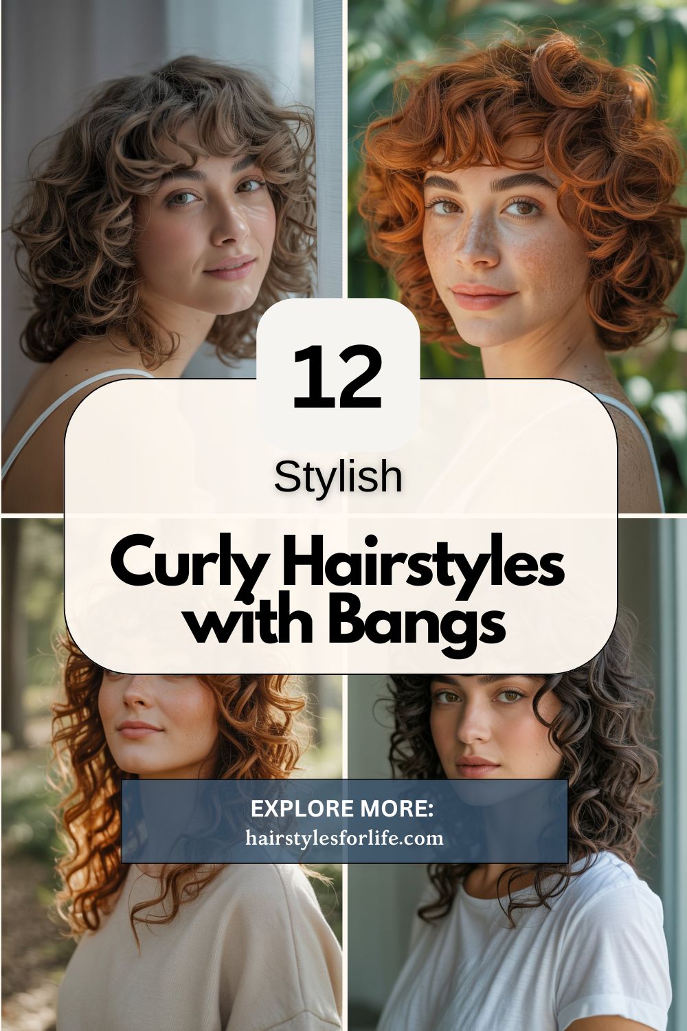 Curly Hairstyles with Bangs