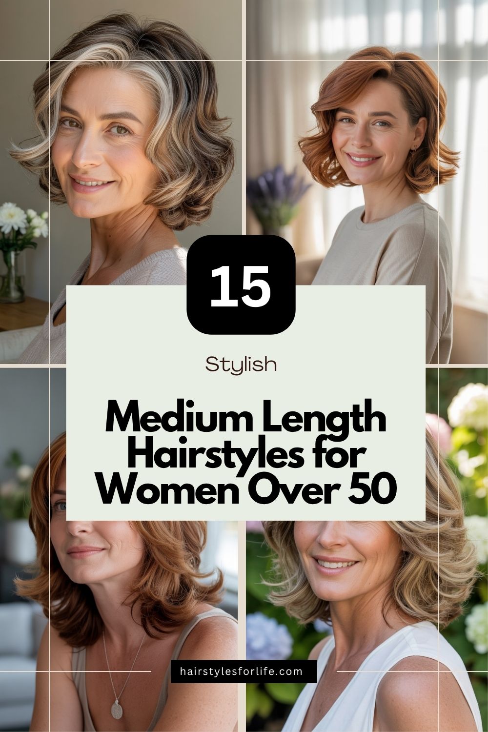 Medium Length Hairstyles for Women Over 50