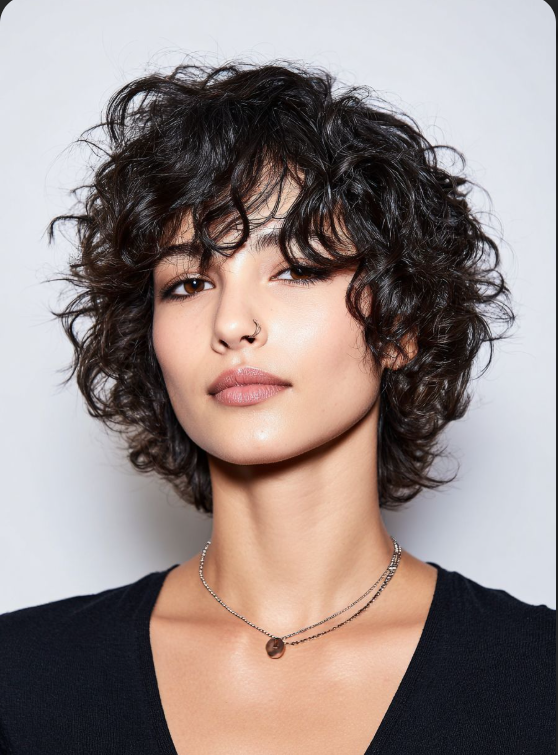 Voluminous Curly Bob