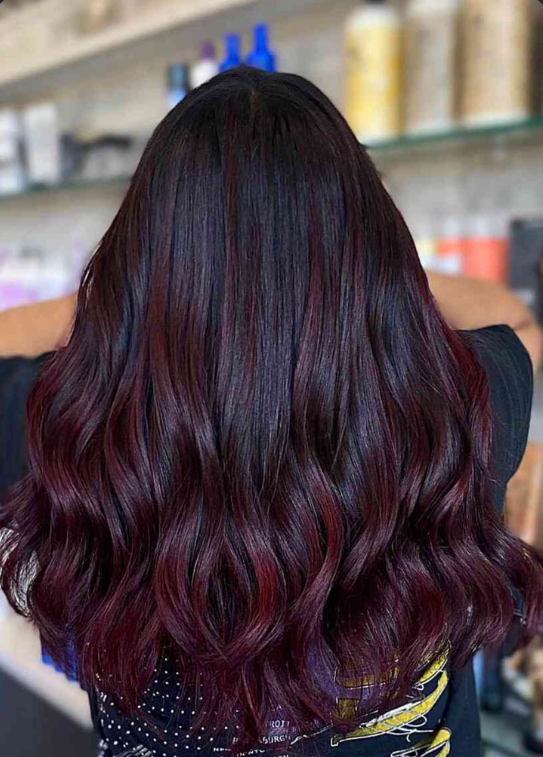Burgundy Balayage