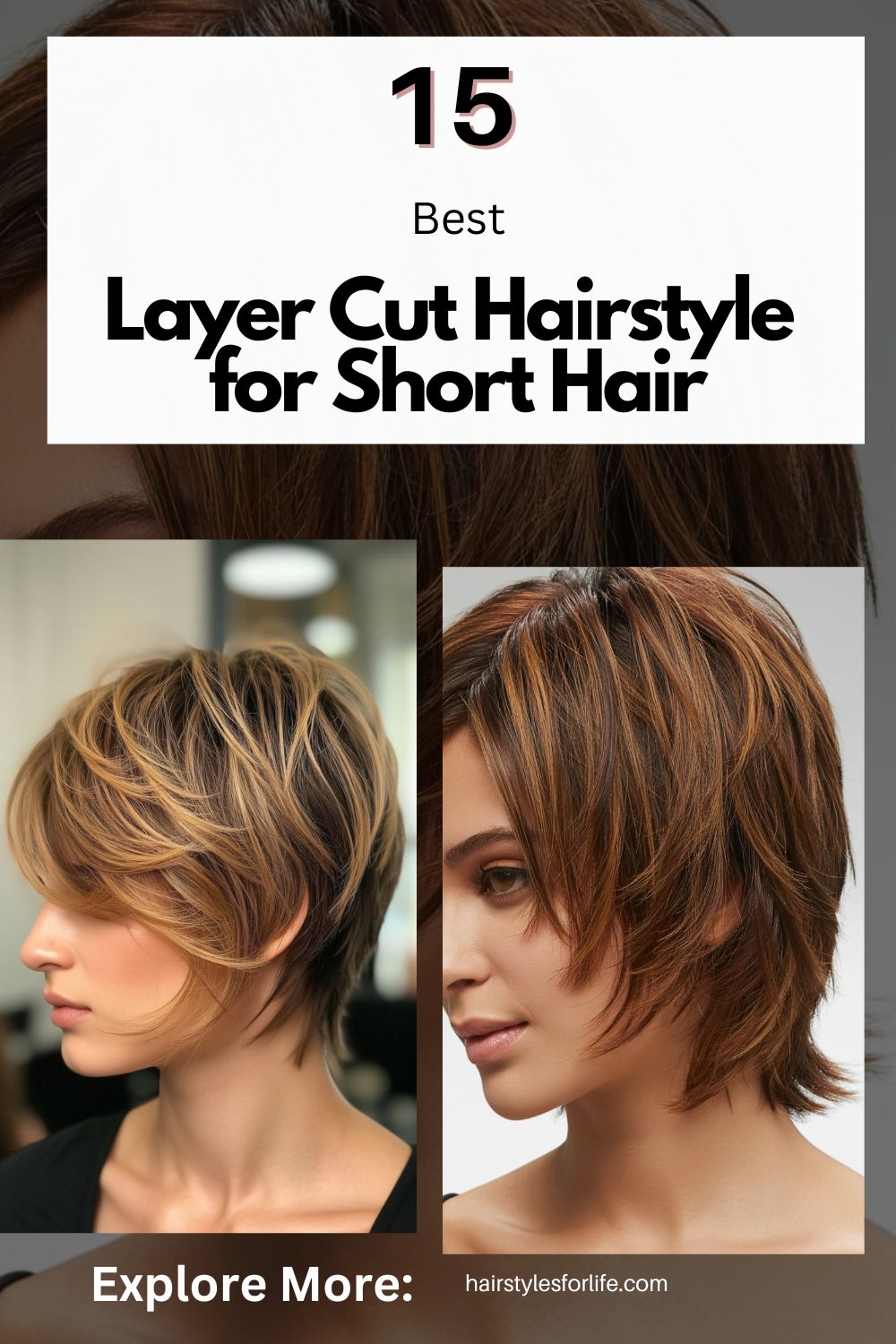 Layer Cut Hairstyle for Short Hair