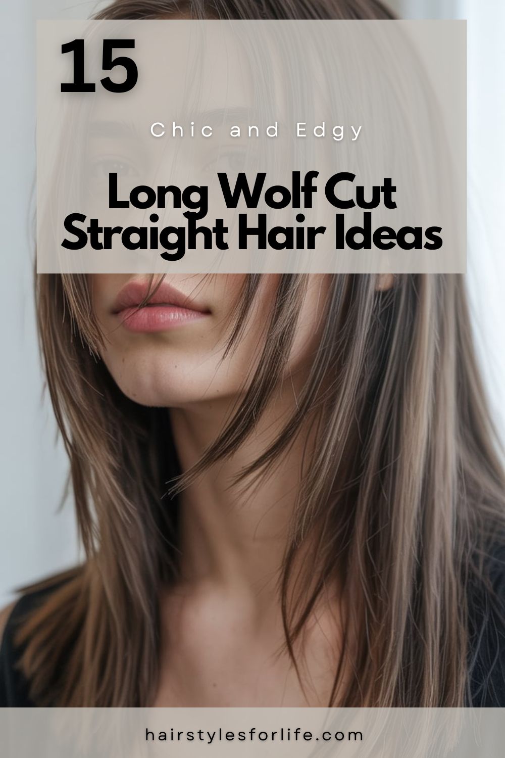 Long Wolf Cut Straight Hair Ideas