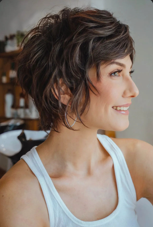 Shaggy Bob with Bangs