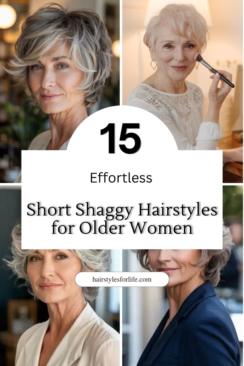 Short Shaggy Hairstyles for Older Women
