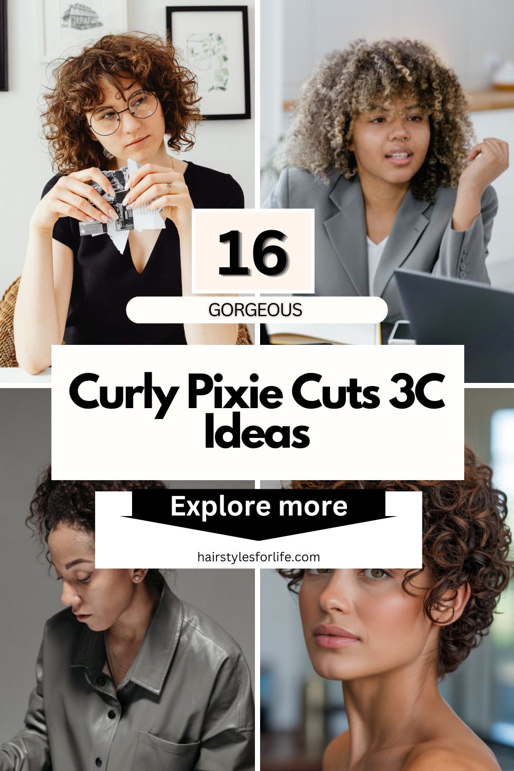 Curly Pixie Cuts 3C Ideas