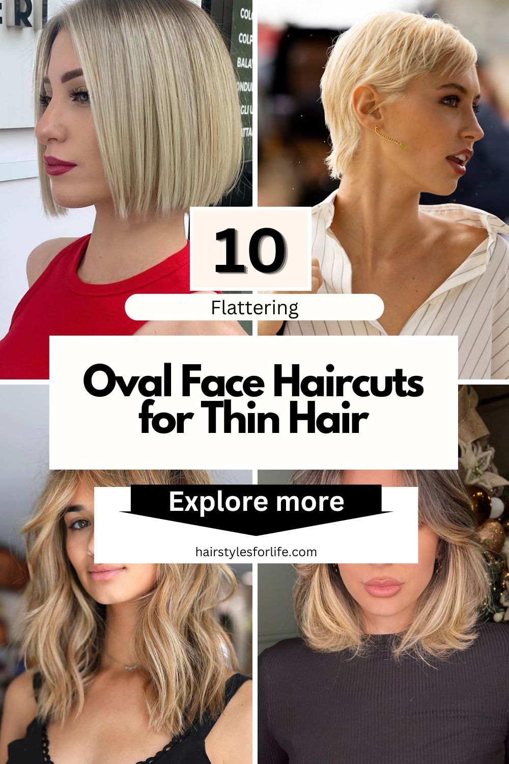 Oval Face Haircuts for Thin Hair