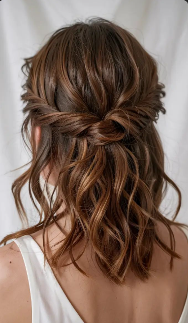 Polished Half-Up Work Updo