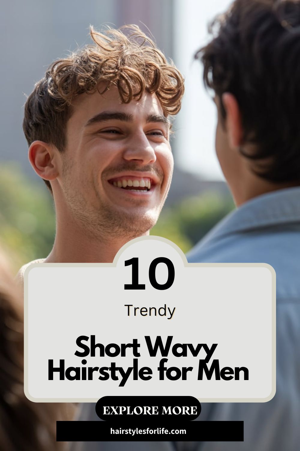 Short Wavy Hairstyle for Men