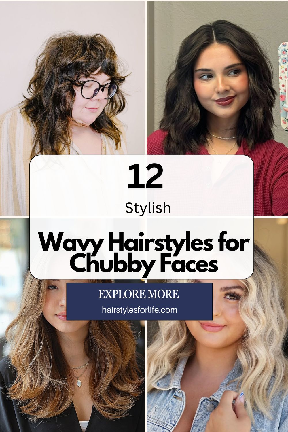 Wavy Hairstyles for Chubby Faces
