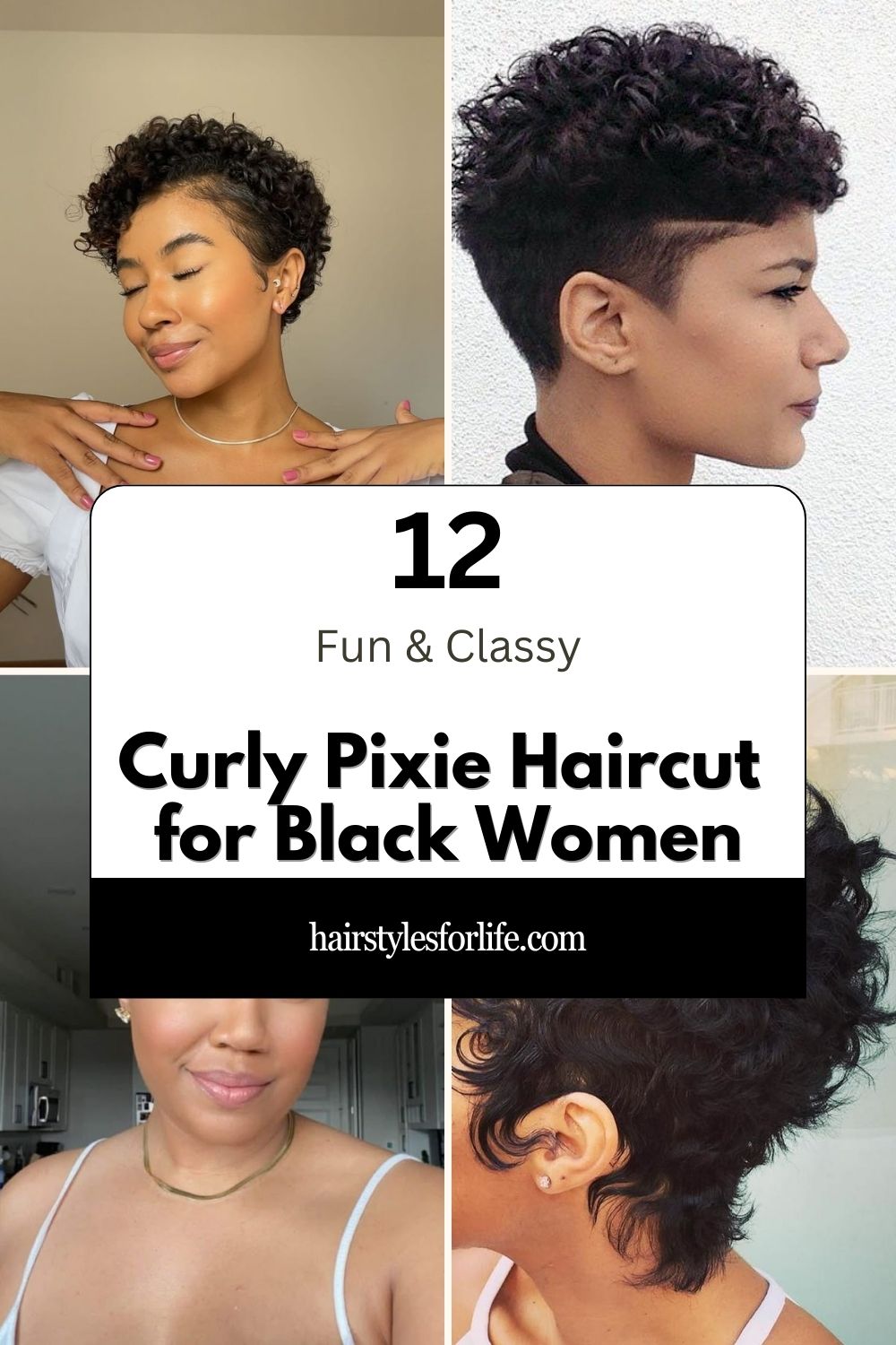 Curly Pixie Haircut for Black Women