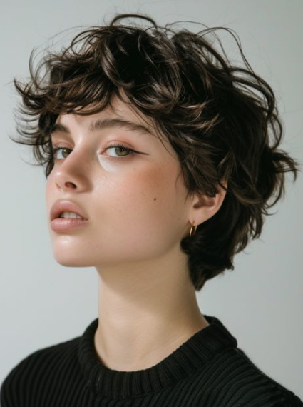 Feathered Ear-Length Layers