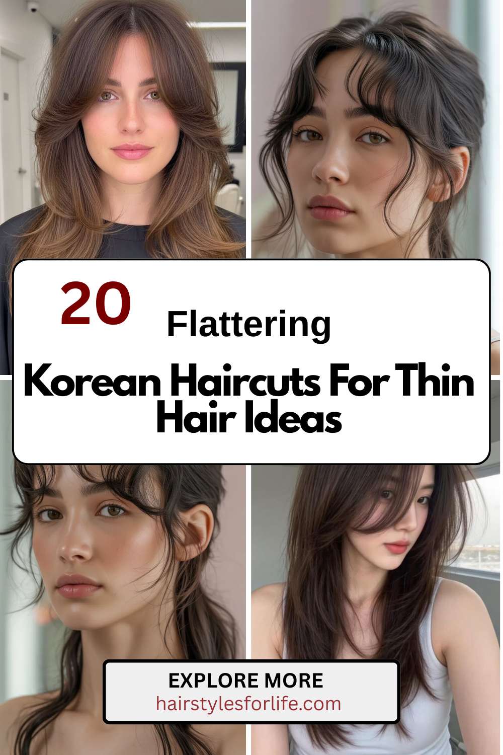 Korean Haircuts For Thin Hair Ideas
