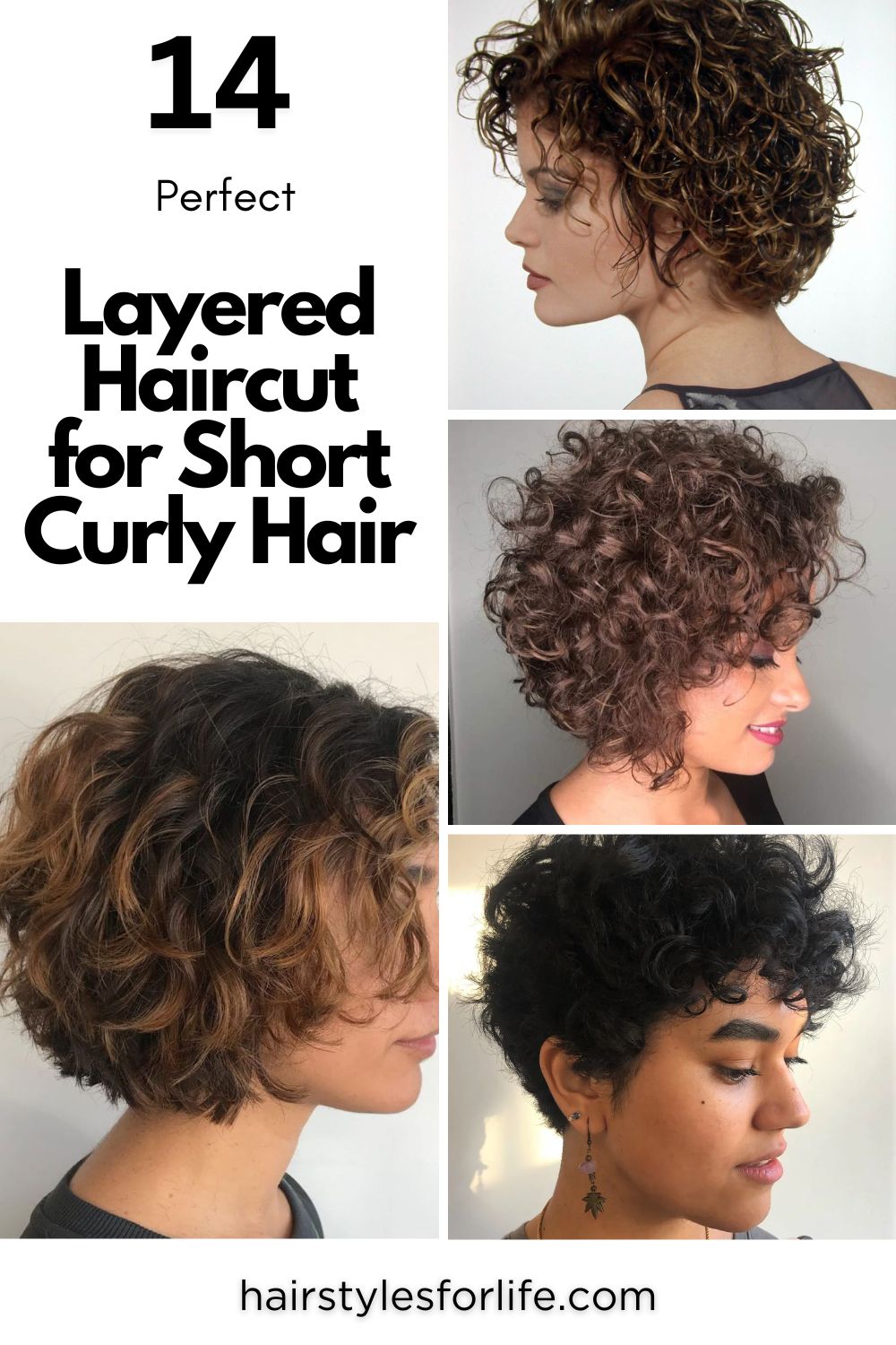 Layered Haircut for Short Curly Hair