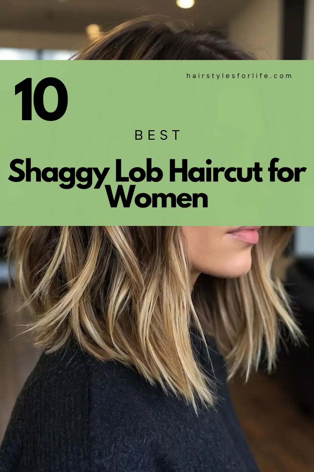 Shaggy Lob Haircut for Women