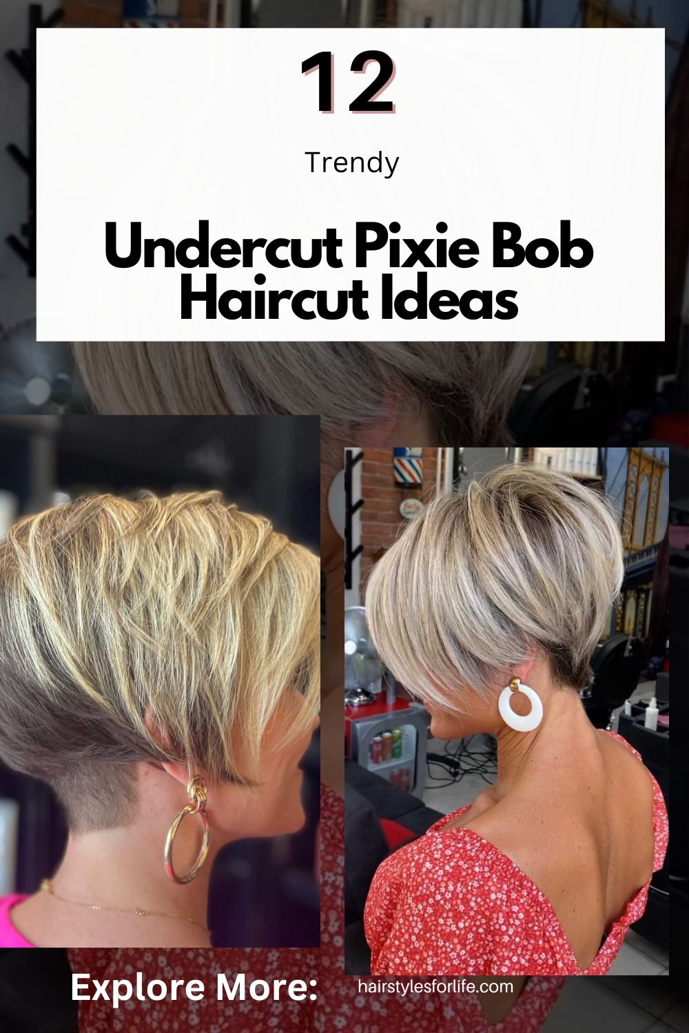 Undercut Pixie Bob Haircut
