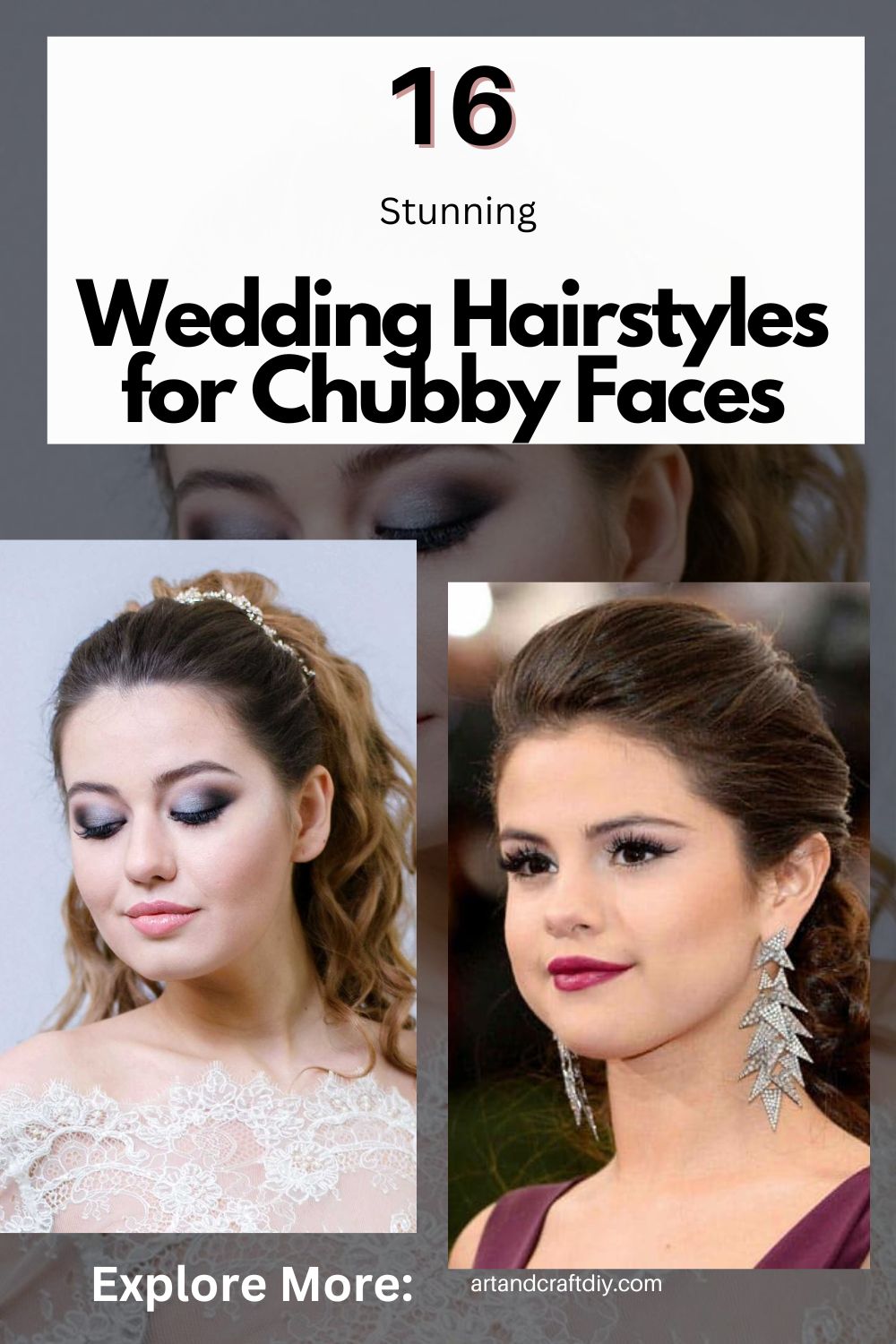 Wedding Hairstyles for Chubby Faces