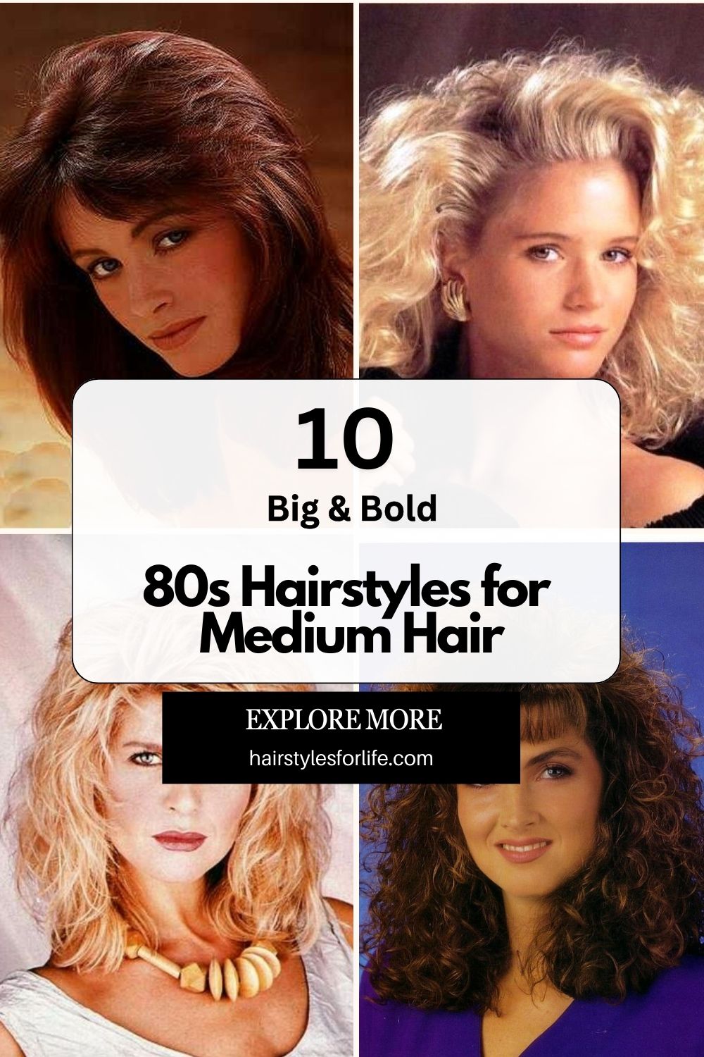 80s Hairstyles for Medium Hair