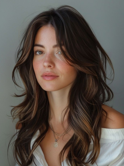 Beachy Waves with Middle Part