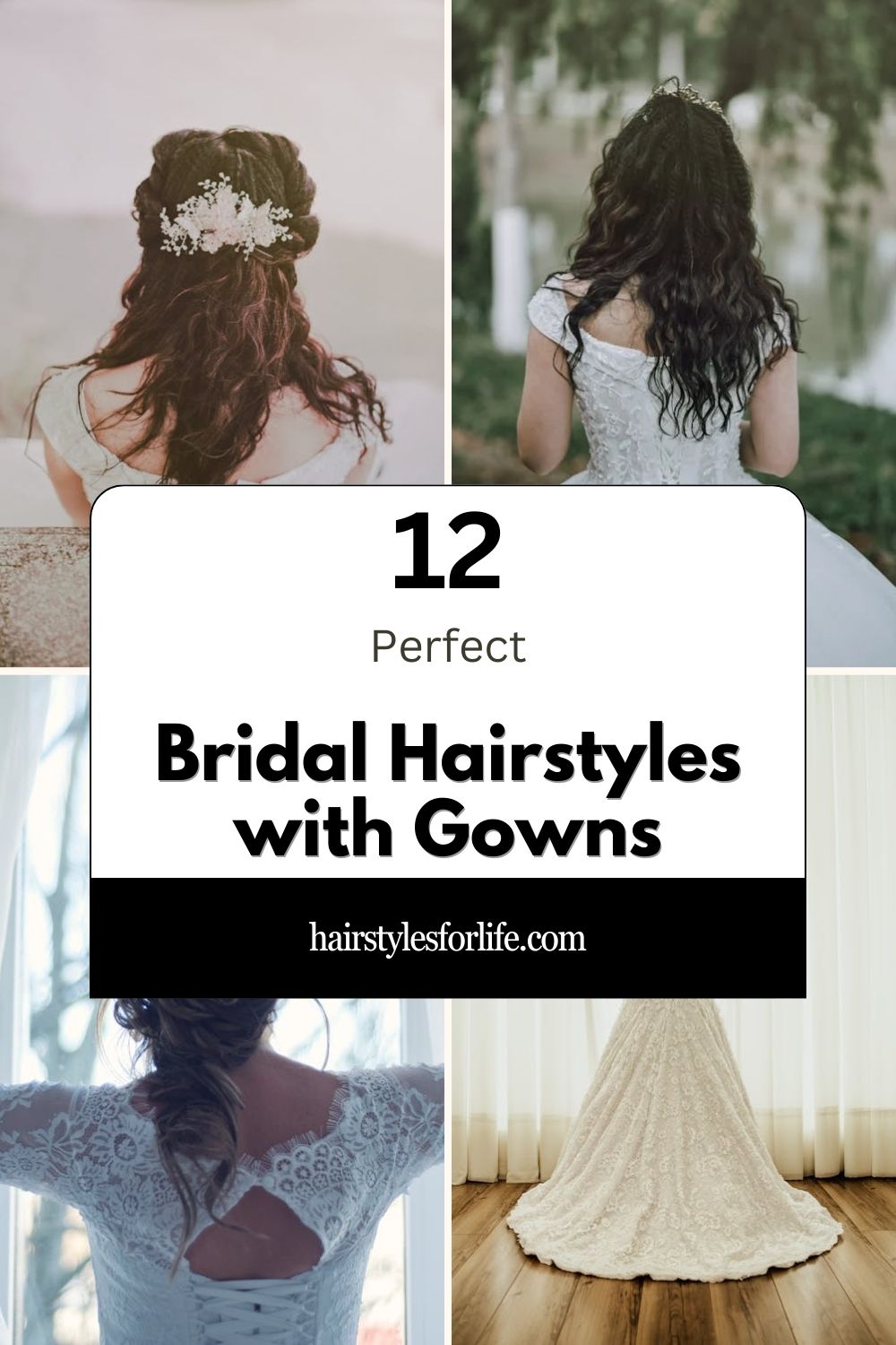 Bridal Hairstyles with Gowns