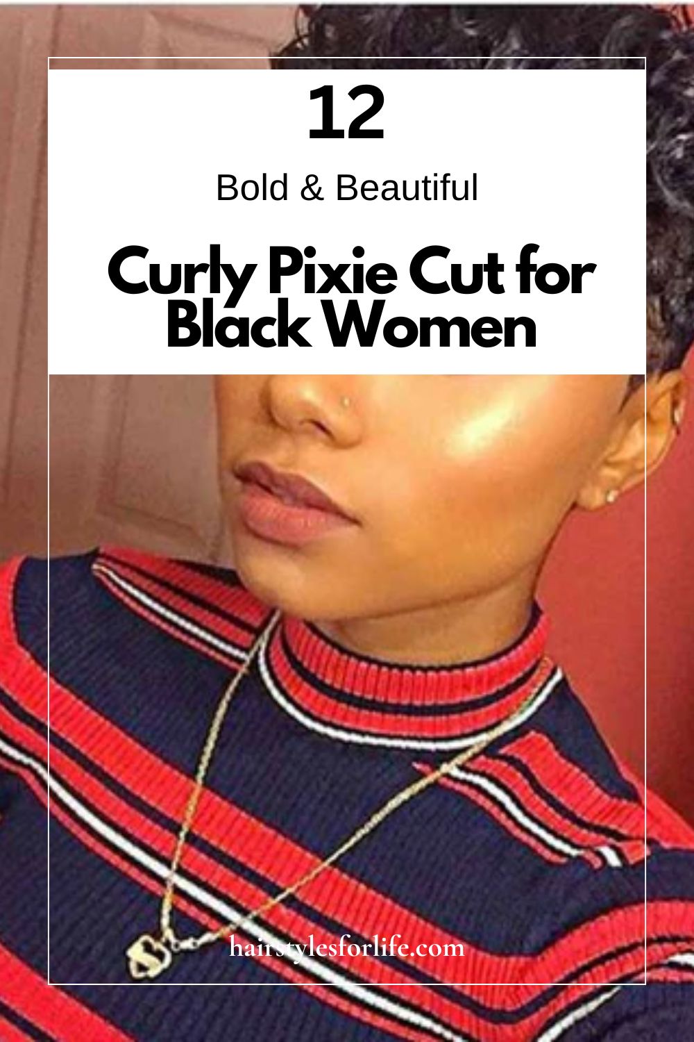 Curly Pixie Cut for Black Women