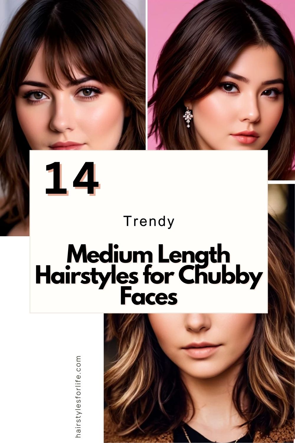 Medium Length Hairstyles for Chubby Faces