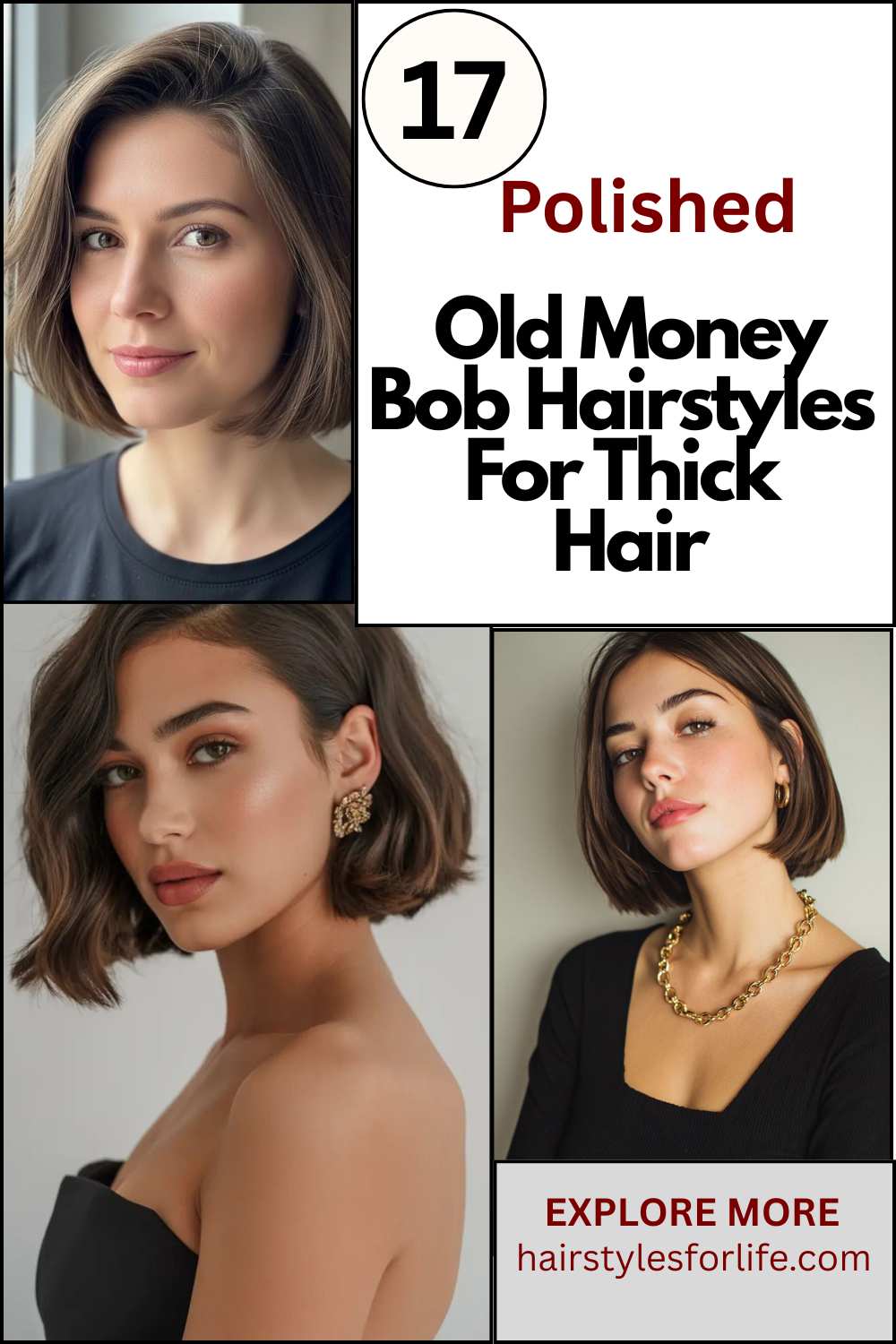 Old Money Bob Hairstyles For Thick Hair