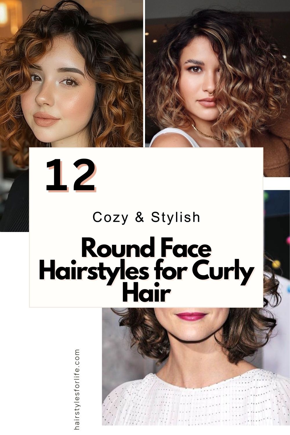 Round Face Hairstyles for Curly Hair