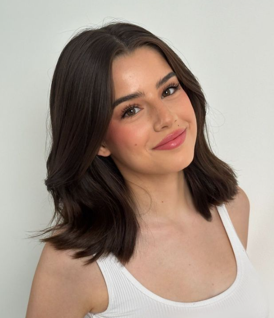 Side-Parted Wavy Hair