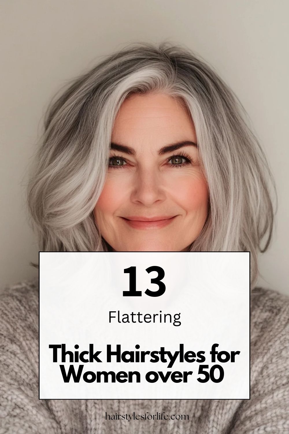 Thick Hairstyles for Women over 50