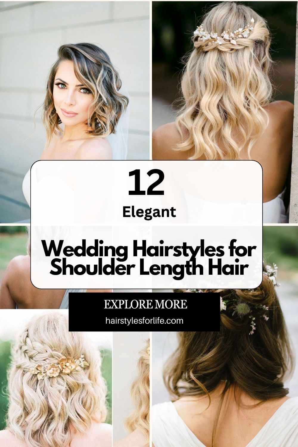 Wedding Hairstyles for Shoulder Length Hair