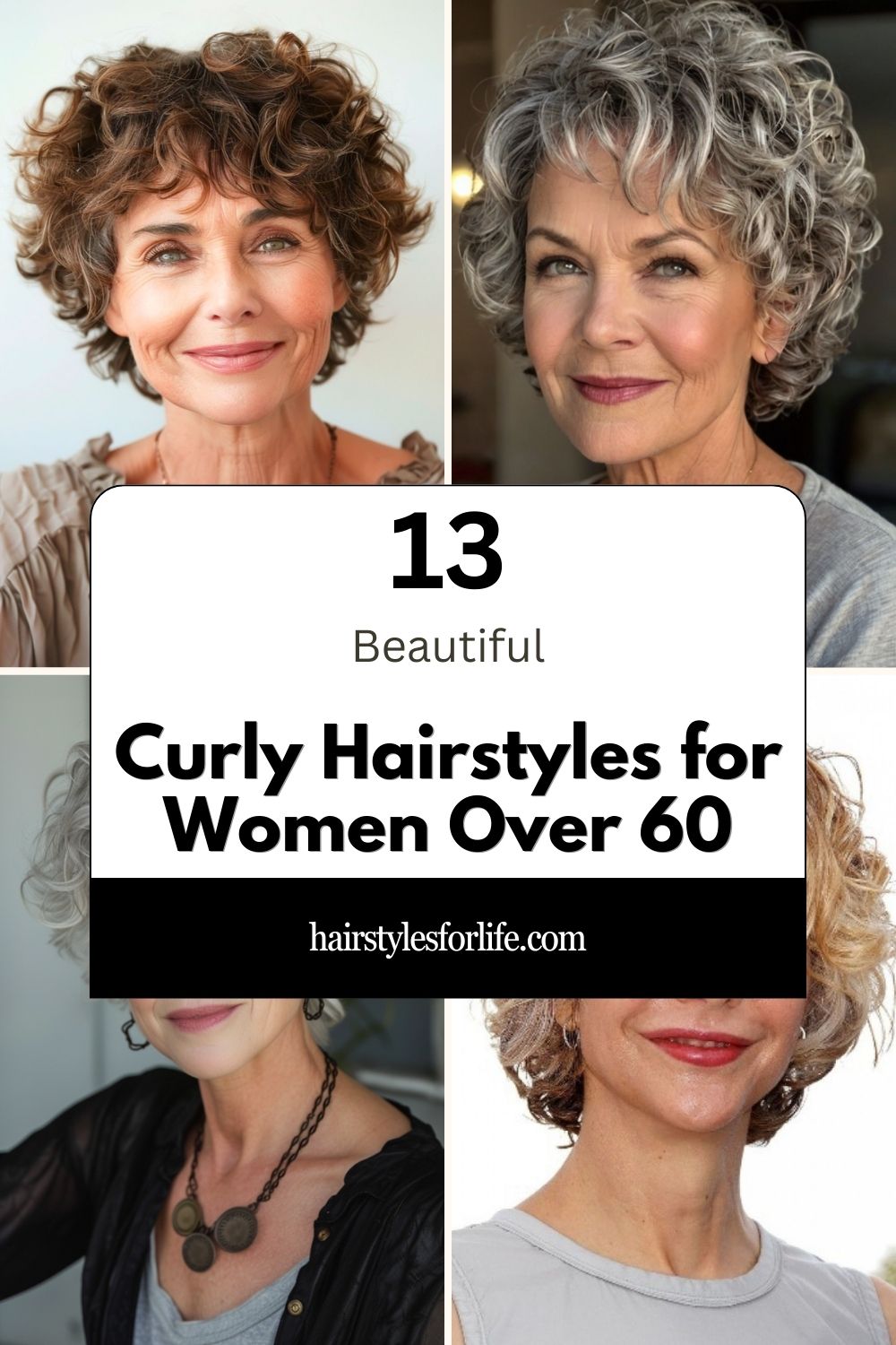 Curly Hairstyles for Women Over 60