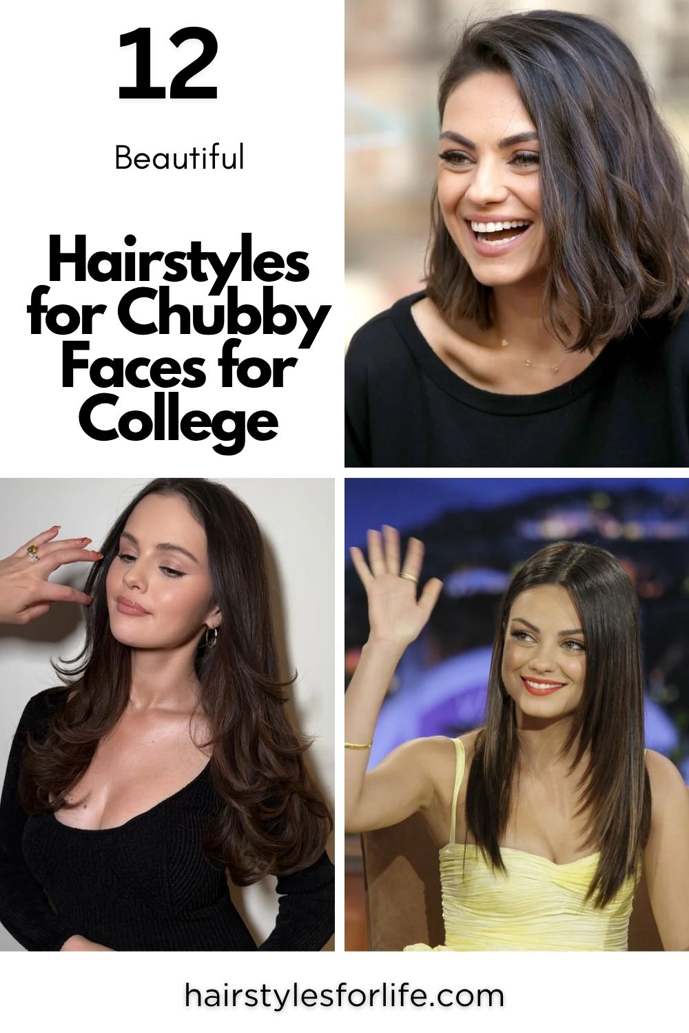Hairstyles for Chubby Faces for College