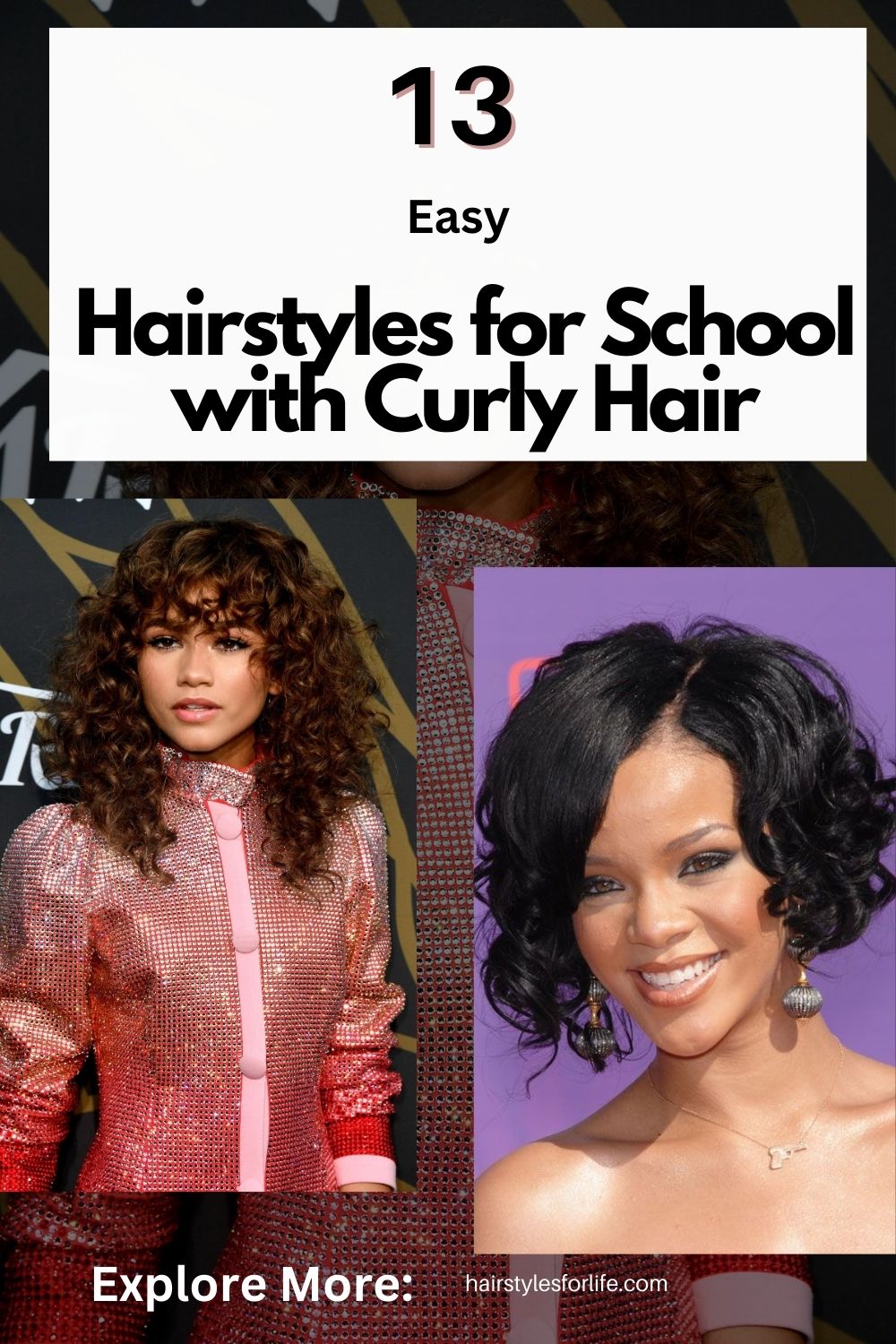Hairstyles for School with Curly Hair