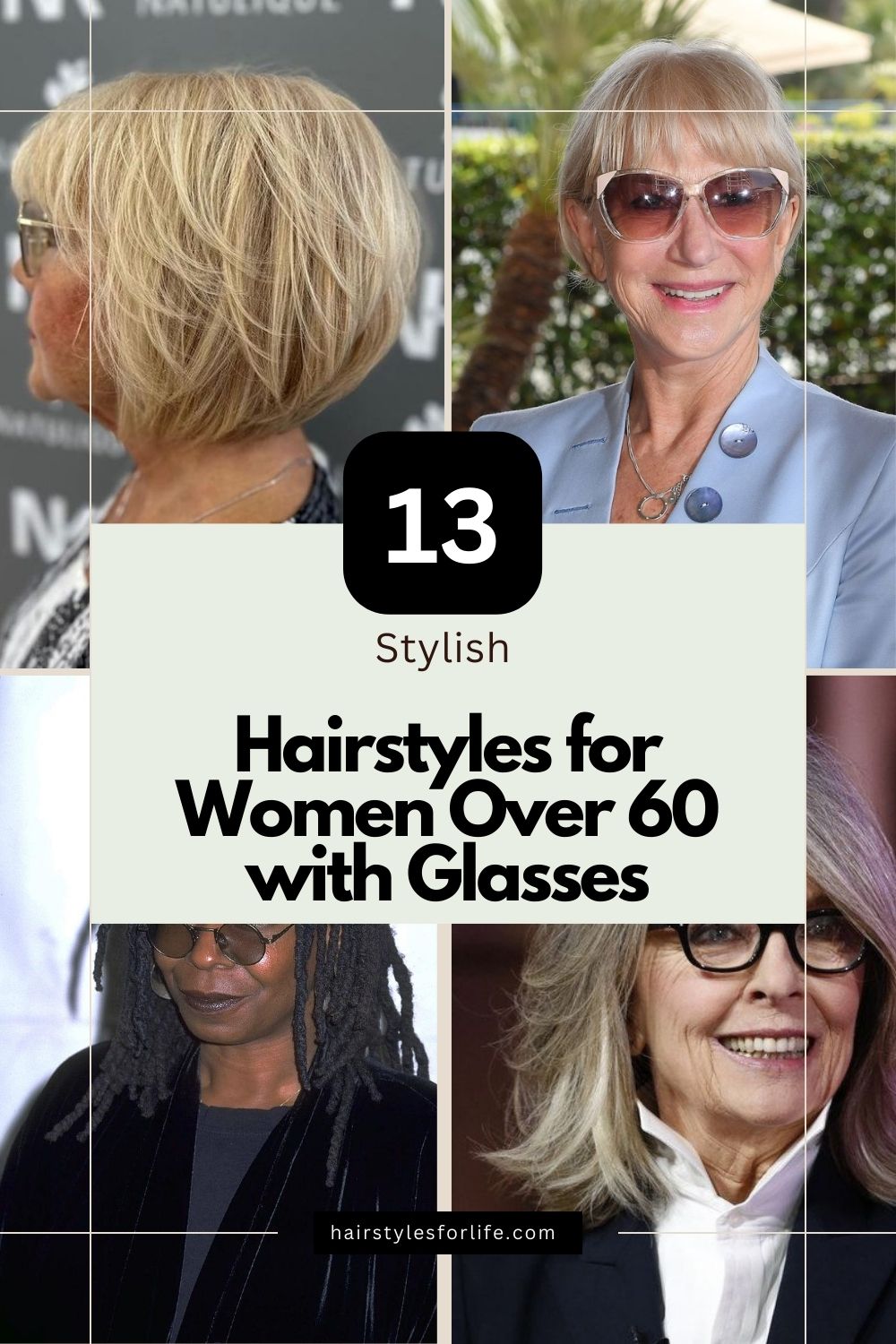 Hairstyles for Women Over 60 with Glasses