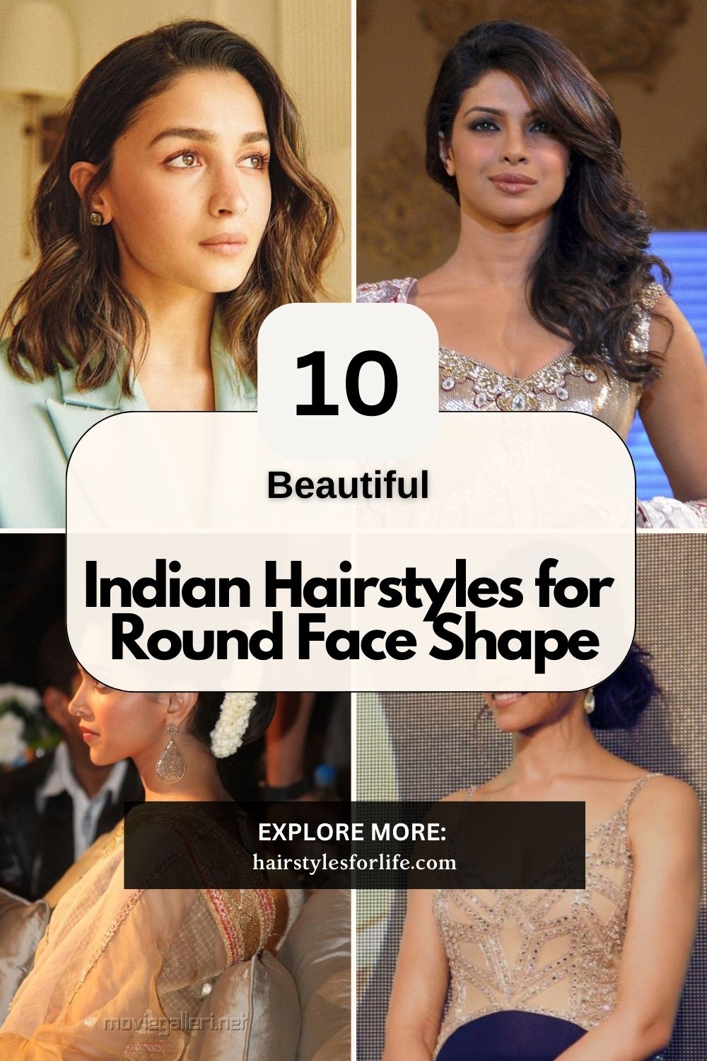 Indian Hairstyles for Round Face Shape