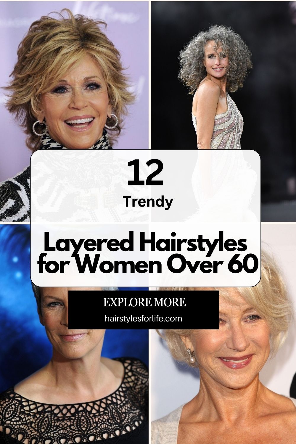 Layered Hairstyles for Women Over 60